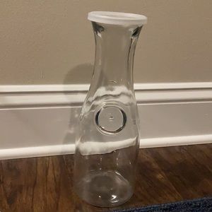 1 liter glass bottle pitcher with lid